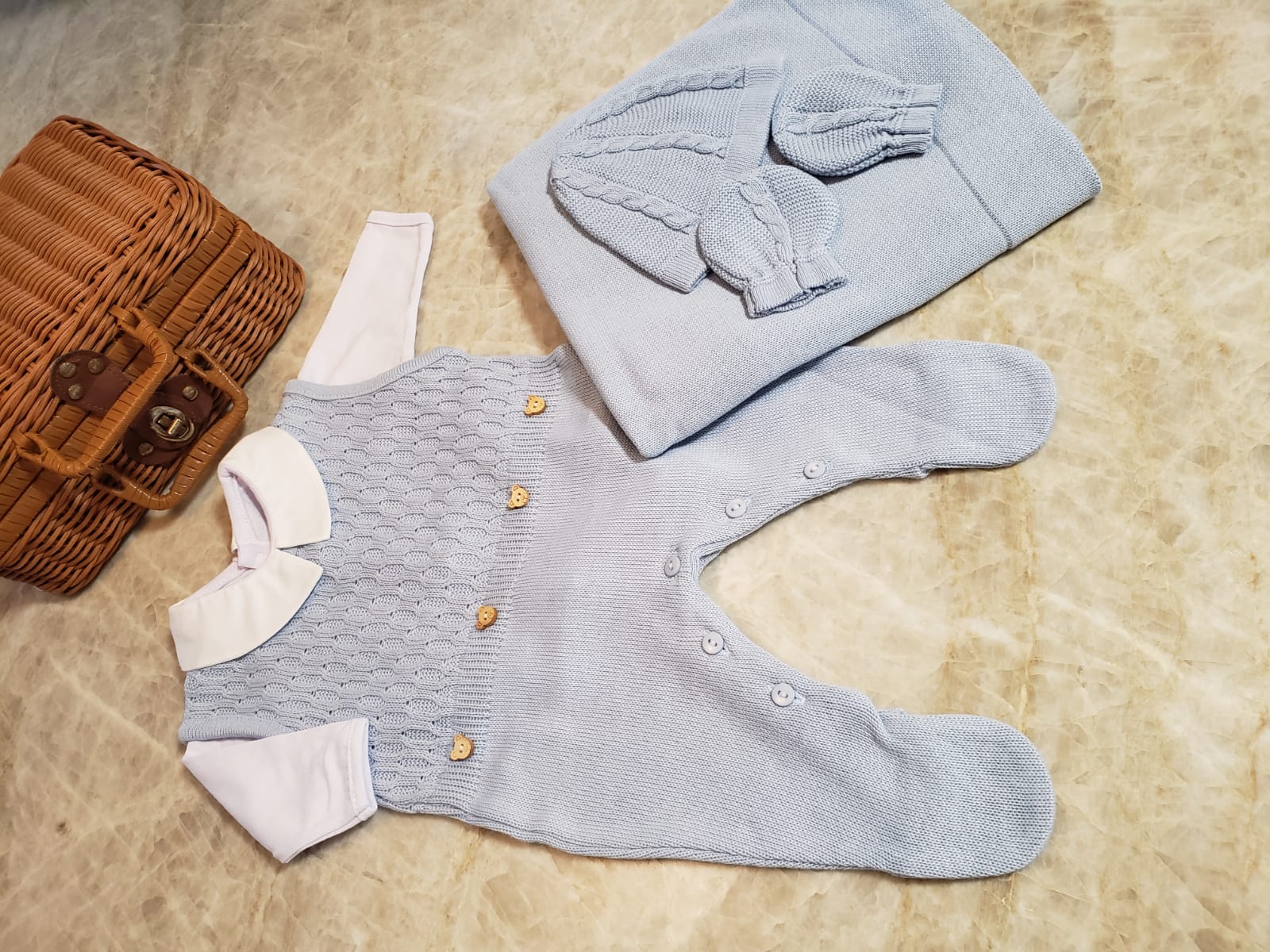 Kit Completo Azul Bebê — Ursinho